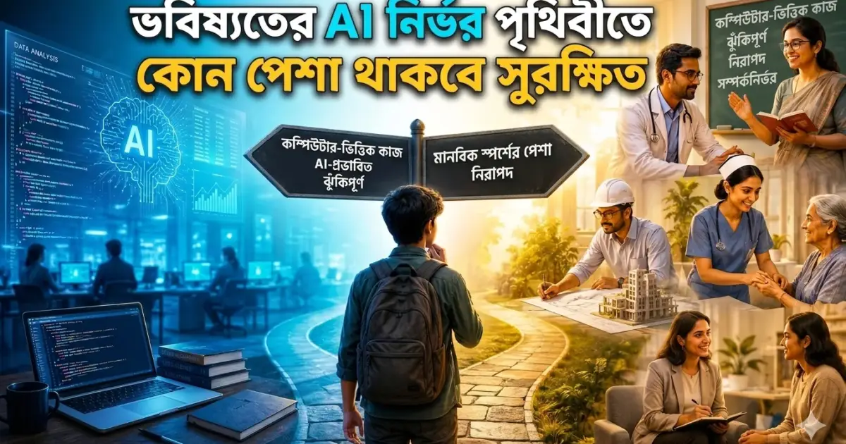 কেন ধ্বংসের পথে ভারতের আইটি ইন্ডাস্ট্রি ? ভবিষ্যতের AI নির্ভর পৃথিবীতে কোন কোন পেশা সুরক্ষিত থাকবে